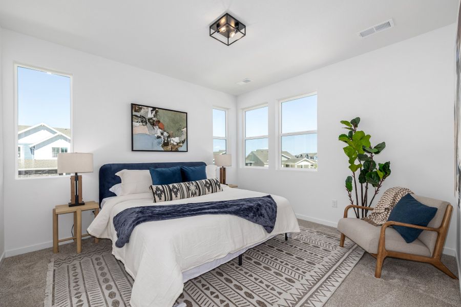 Furnished interior view inside a new home in Painted Prairie, Aurora (Image 28).