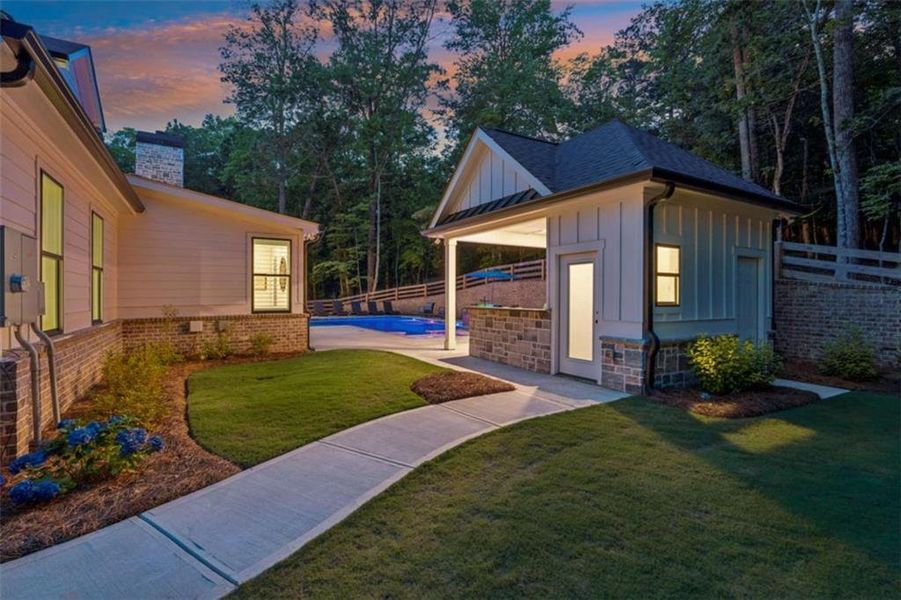 Exterior details and patio area of a home in , Gainesville (Image 3).