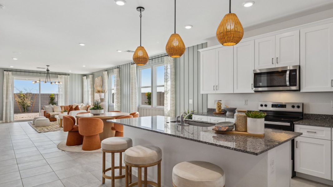 Representative furnished interior of a home built from the Canyon by D.R. Horton in Westpark, Buckeye (Image 8).