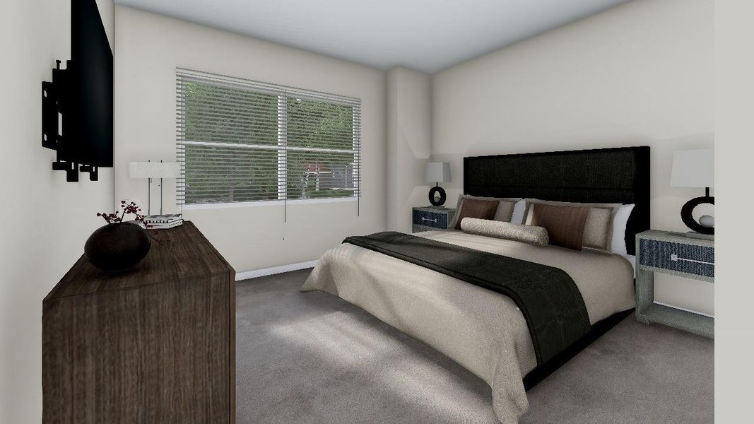 Furnished interior view inside a new home in , Houston (Image 8).