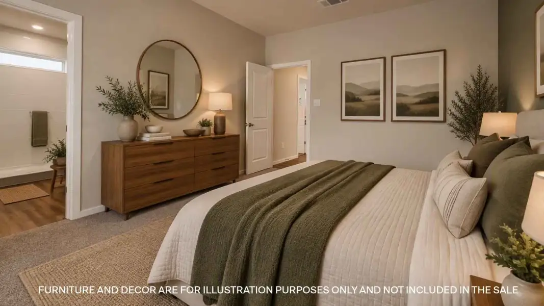 Furnished interior view inside a new home in Midtown Reserve, College Station (Image 6).