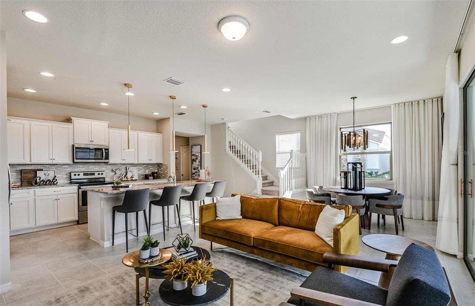 Furnished interior view inside a new home in Windsor Cay Resort, Clermont (Image 10).
