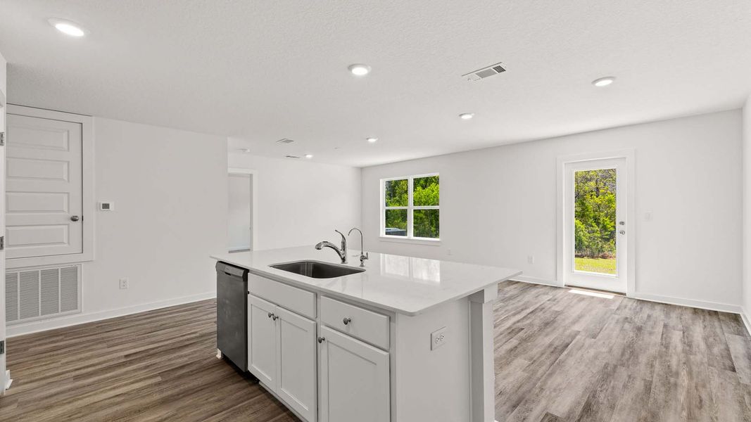 Furnished interior view inside a new home in Magnolia at the Bluffs Phase 3, Freeport (Image 5).