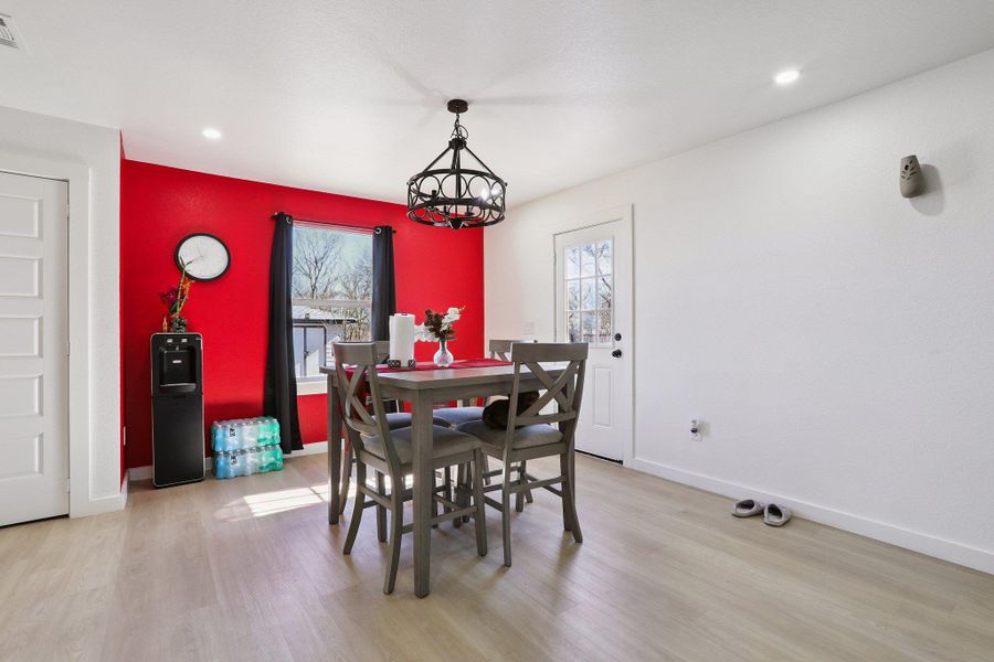 Furnished interior view inside a new home in , Dale (Image 10).