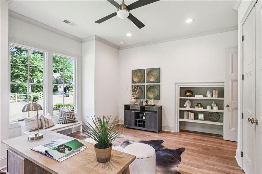 Furnished interior view inside a new home in , Marietta (Image 29).
