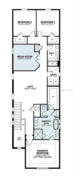2D floor plan layout of this home in Center Lake on the Park, St. Cloud, FL (Image 2). 2D floor plan layout of this home in Center Lake on the Park, St. Cloud, FL (Image 2).