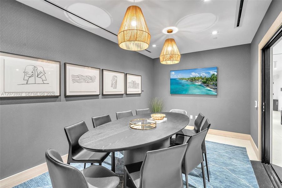 Furnished interior view inside a new home in , Miami (Image 42).