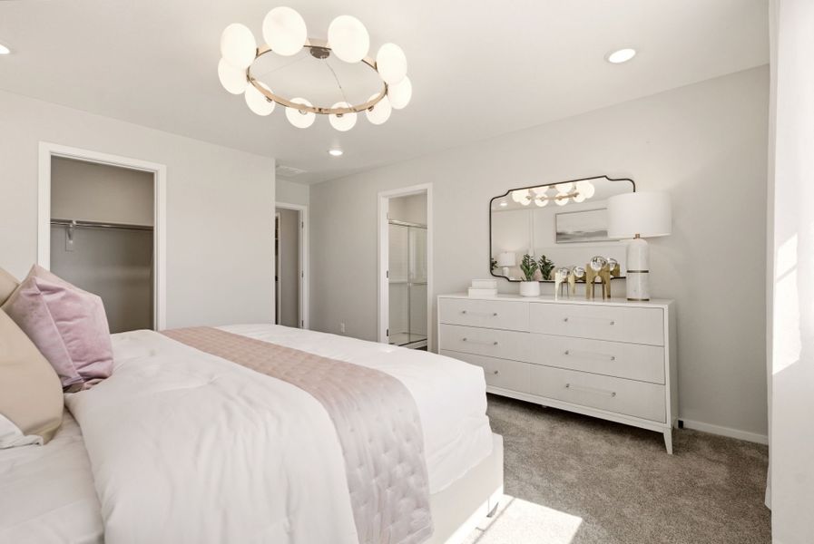 Representative furnished interior of a home built from the Capella by Pulte Homes in Sky Ranch, Watkins (Image 31). Representative furnished interior of a home built from the Capella by Pulte Homes in Sky Ranch, Watkins (Image 31).