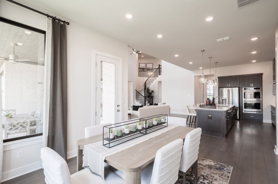 Representative furnished interior of a home built from the Bogata by Tri Pointe Homes in Harvest Green, Richmond (Image 97).