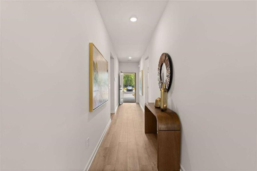 Furnished interior view inside a new home in Hillbrooke Preserve, Conyers (Image 17).