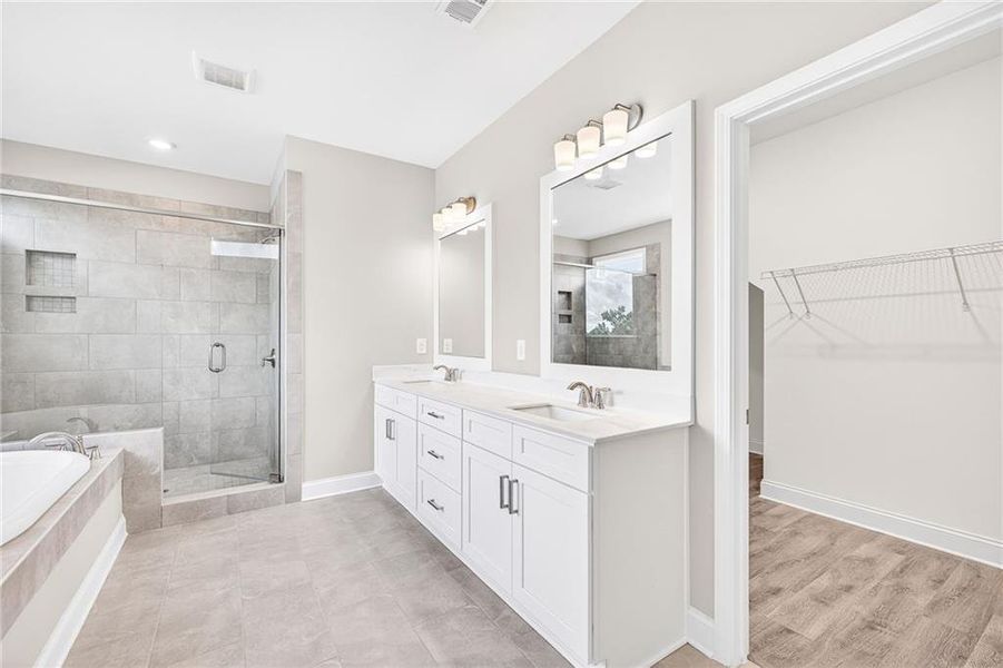 Furnished interior view inside a new home in , Hiram (Image 15).