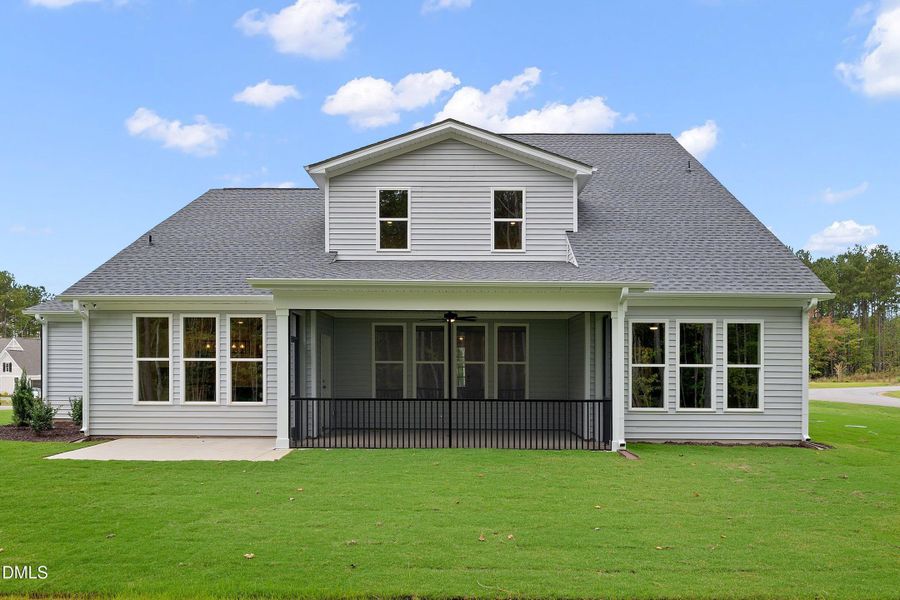 Exterior details and patio area of a home in Baylee Ridge, Selma (Image 19).