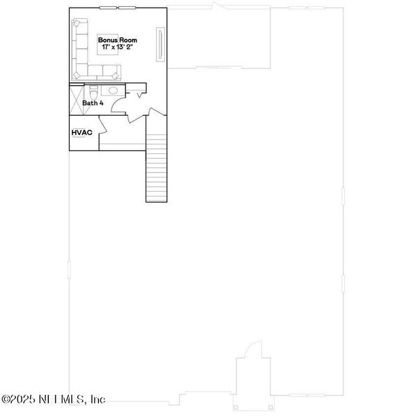 2D floor plan layout of this home in Silver Falls Single Family at SilverLeaf: Silver Falls 60s at SilverLeaf, St. Augustine, FL (Image 3).