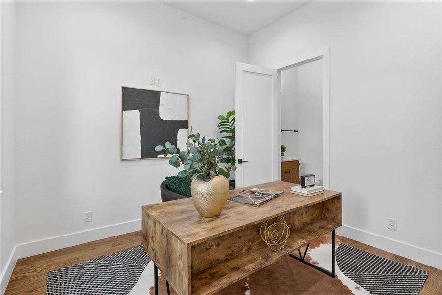 Furnished interior view inside a new home in , Dallas (Image 6).