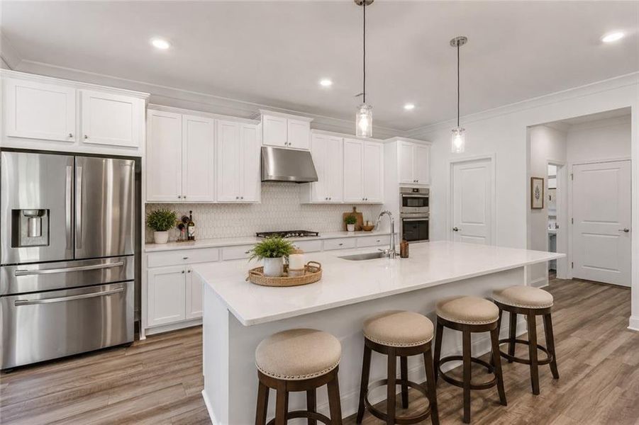 Furnished interior view inside a new home in Bailey Fence, Dacula (Image 37).