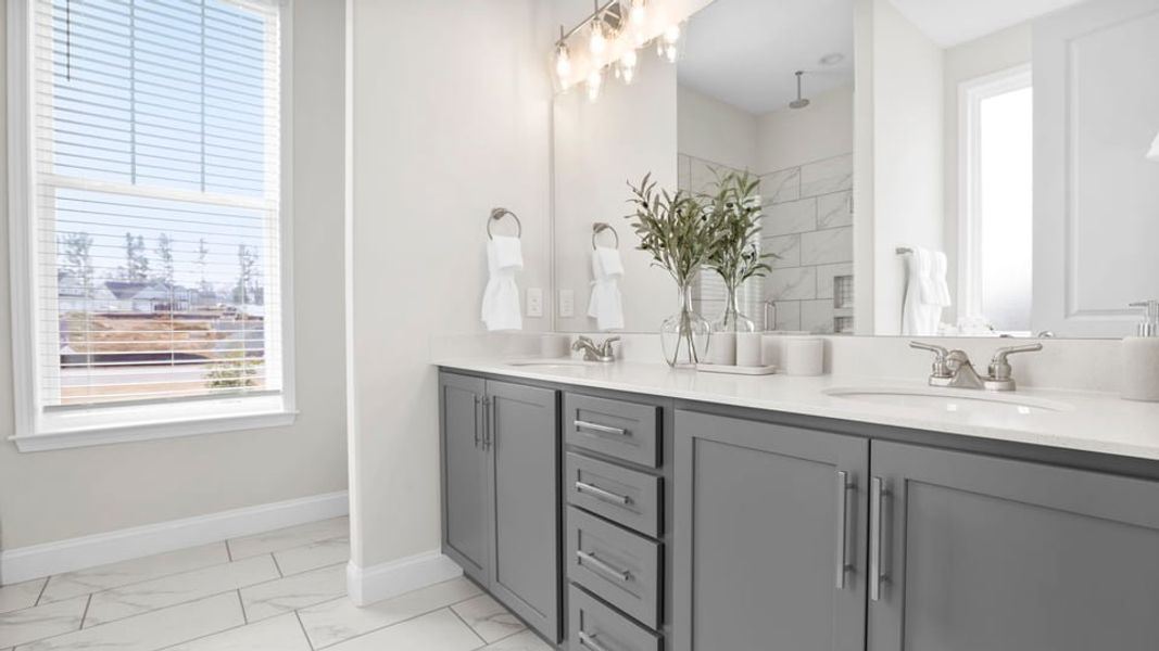 Representative furnished interior of a home built from the Pennington by D.R. Horton in Shadowood, Seneca (Image 32).