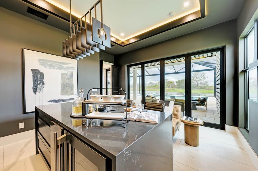 Representative furnished interior of a home built from the Solstice by Lee Wetherington Homes in Star Farms, Lakewood Ranch (Image 7).