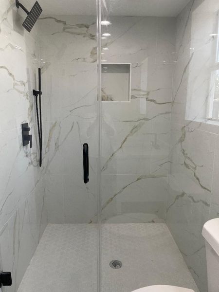 Shower in guest suite