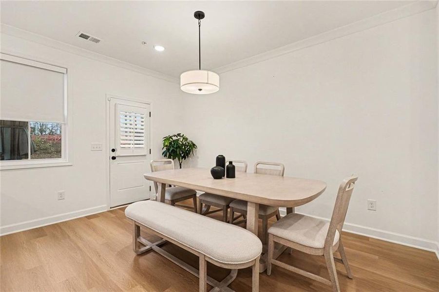 Furnished interior view inside a new home in Gates at Hamilton Grove, Marietta (Image 15). Furnished interior view inside a new home in Gates at Hamilton Grove, Marietta (Image 15).