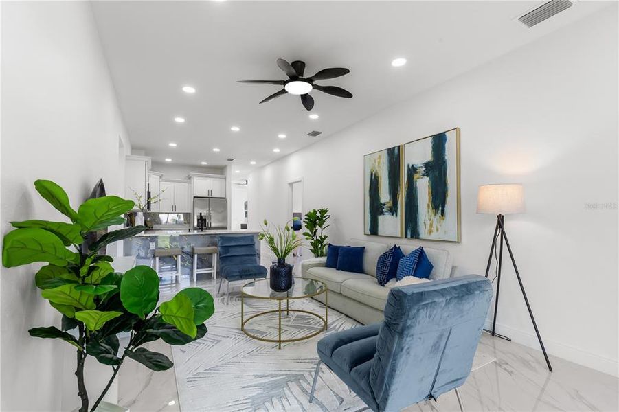 Furnished interior view inside a new home in , Tampa (Image 13).