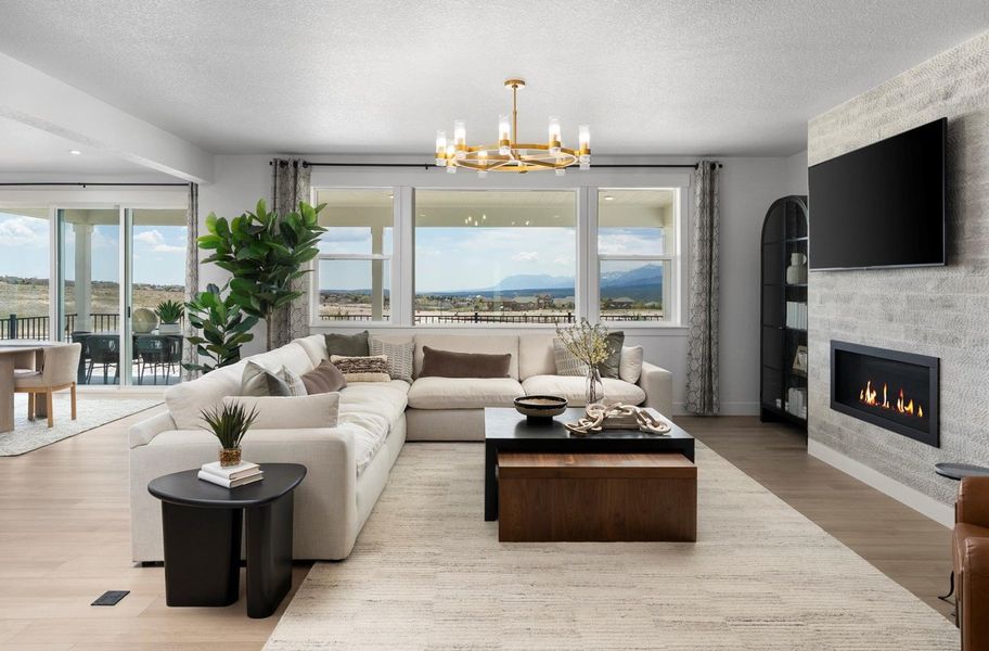 Furnished interior view inside a new home in Jackson Creek, Monument (Image 8).