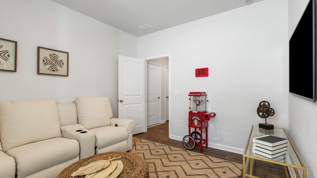 Furnished interior view inside a new home in Pine Hills at Cane Bay, Summerville (Image 13). Furnished interior view inside a new home in Pine Hills at Cane Bay, Summerville (Image 13).