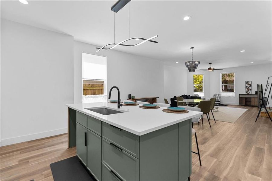 Furnished interior view inside a new home in , Atlanta (Image 19).