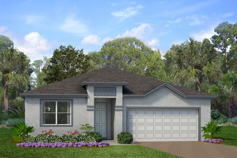 Representative exterior photo of a completed home built from the Imagine by Park Square Residential in Tarpon Bay, Haines City, FL (Image 15).