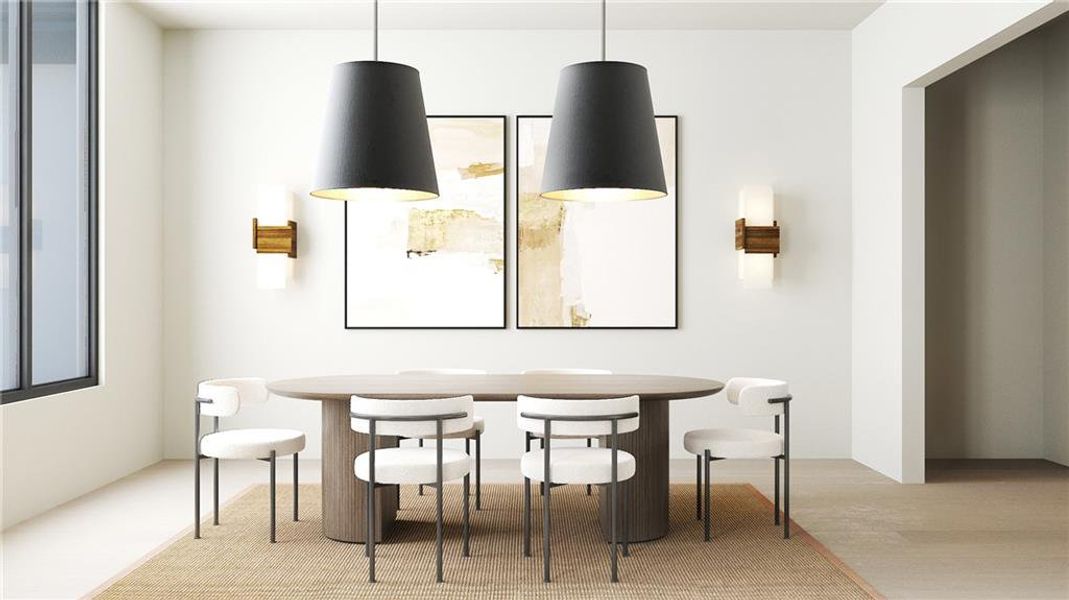 Furnished interior view inside a new home in , Alpharetta (Image 14).