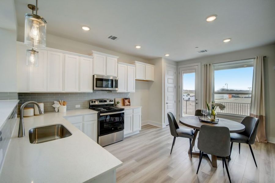Furnished interior view inside a new home in Center 45, Round Rock (Image 32).