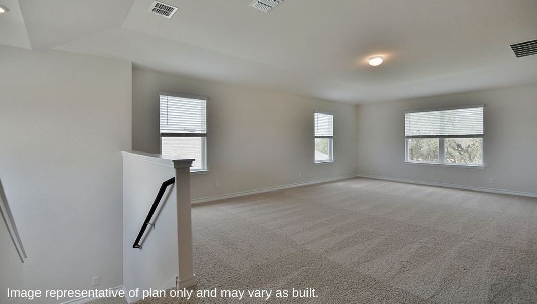 Representative unfurnished interior of a home built from the The Bowen by D.R. Horton in Hunters Ranch, San Antonio (Image 16).