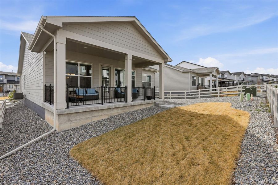 Exterior details and patio area of a home in , Parker (Image 21).