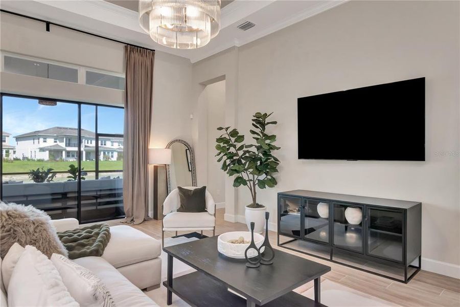 Furnished interior view inside a new home in , Wesley Chapel (Image 40).