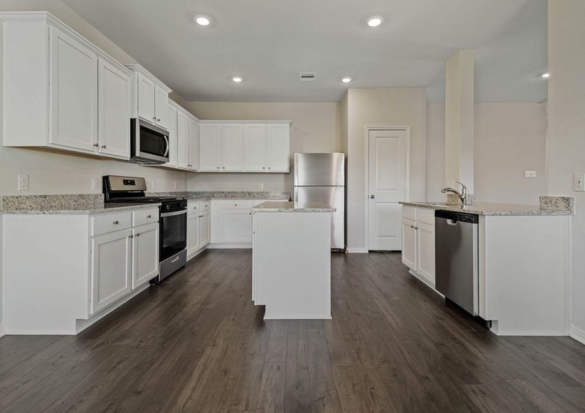 Chef-ready kitchen with a large island