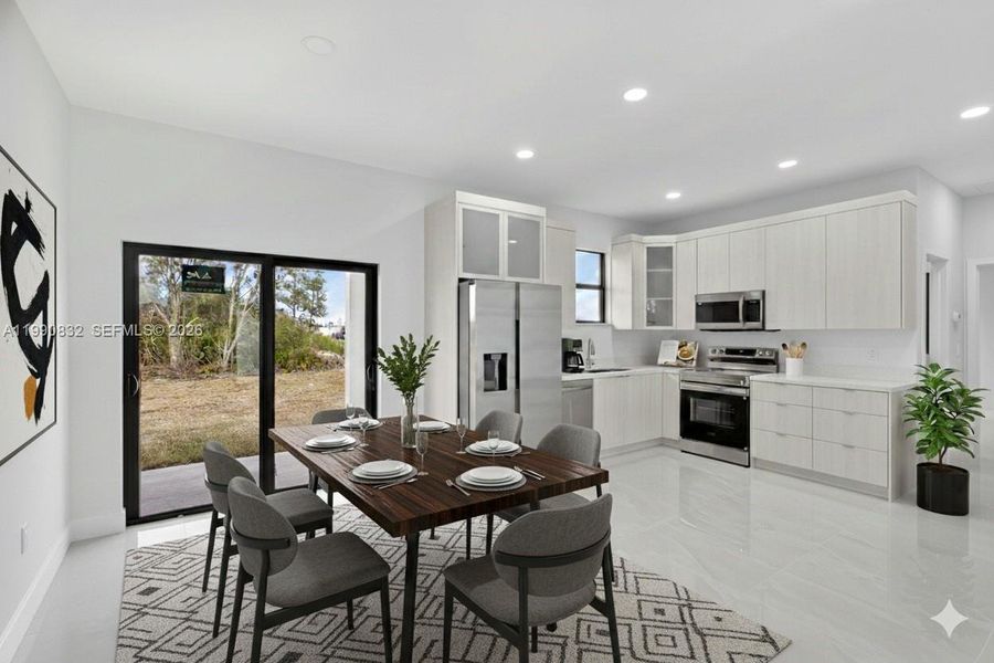 Furnished interior view inside a new home in , Lehigh Acres (Image 43).