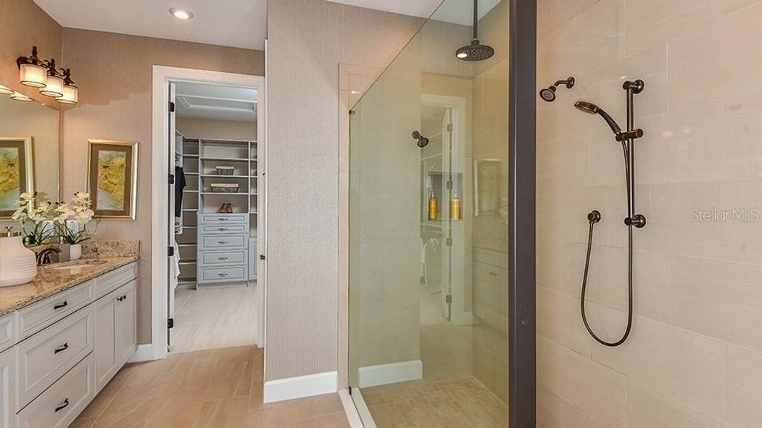 Furnished interior view inside a new home in Esplanade at Wiregrass Ranch, Wesley Chapel (Image 11).