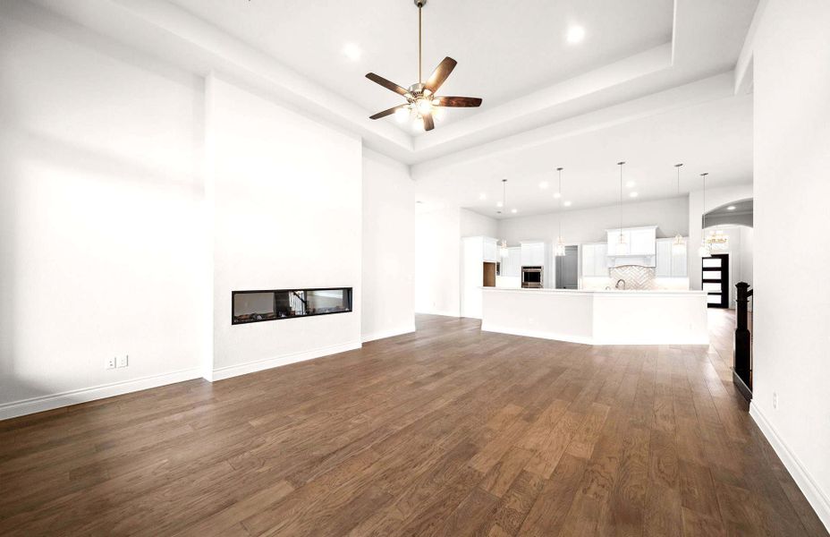 Spacious, unfurnished interior of a new home in Bridgeland 60′, Cypress (Image 28).