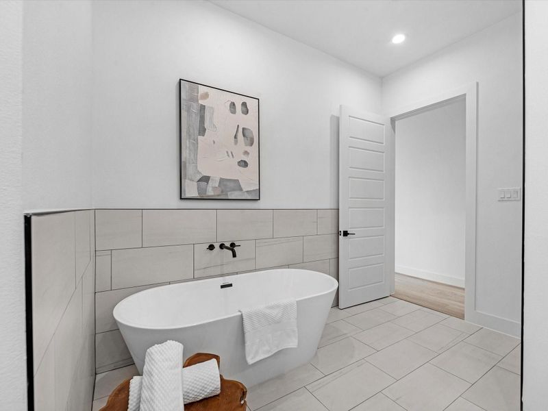 Furnished interior view inside a new home in , Houston (Image 26).