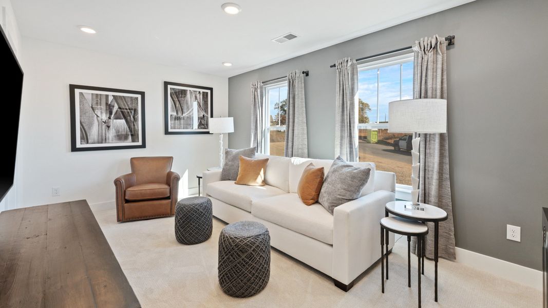 Representative furnished interior of a home built from the Finley by DRB Homes in Iris Meadows, Moore (Image 13).