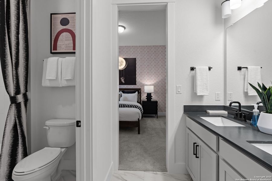 Furnished interior view inside a new home in Bison Ridge, San Antonio (Image 28).