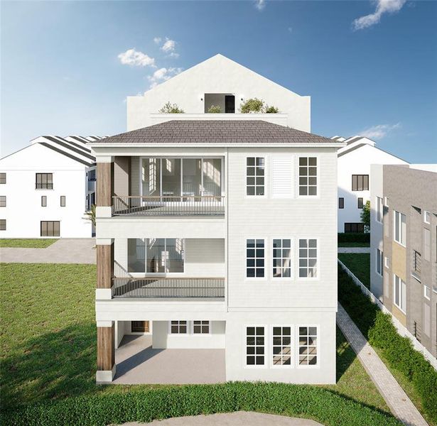 4 levels of outdoor living and water views