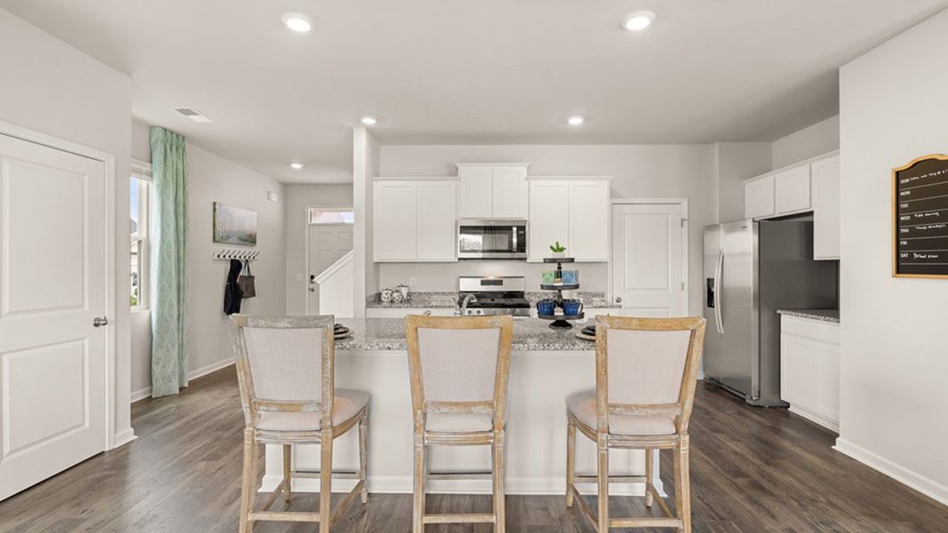Representative furnished interior of a home built from the Elston by D.R. Horton in The Islands, Beech Island (Image 7).