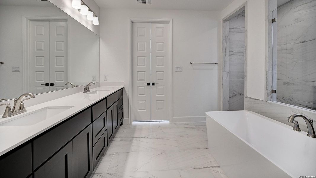 Furnished interior view inside a new home in Haby Hill, San Antonio (Image 9).