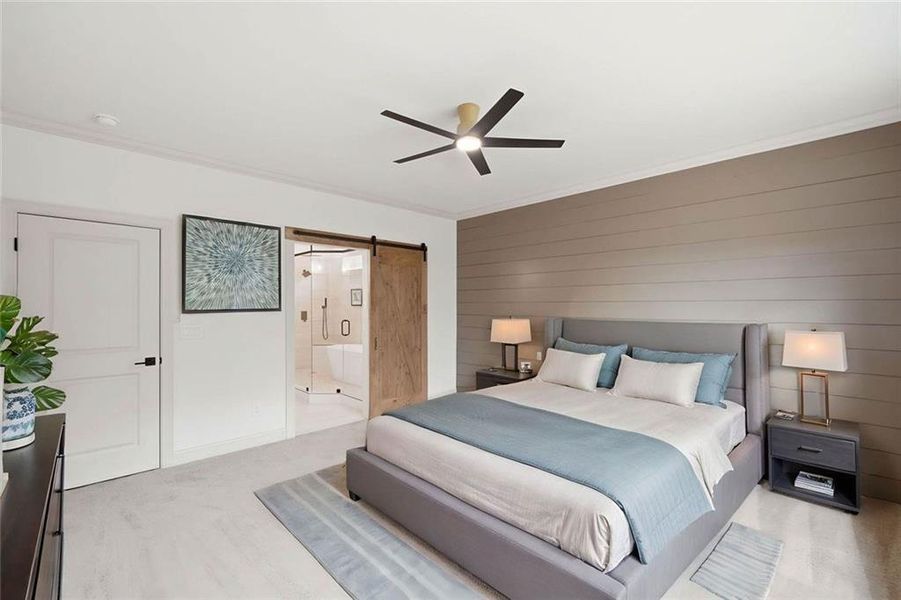 Furnished interior view inside a new home in , Dawsonville (Image 9).