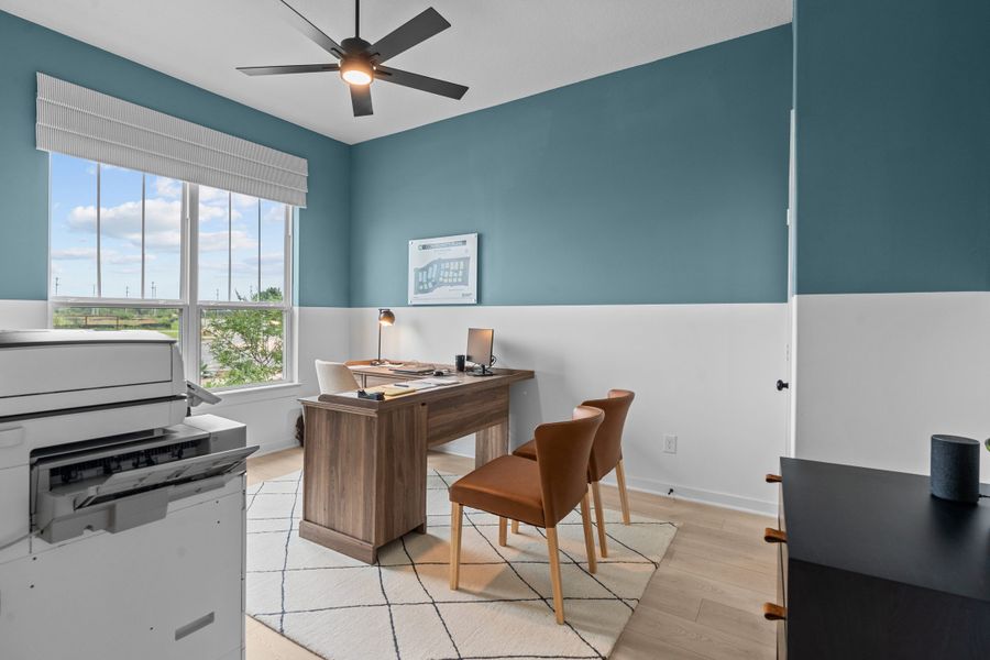 Furnished interior view inside a new home in The Crossvine – Garden Homes, Schertz (Image 4).