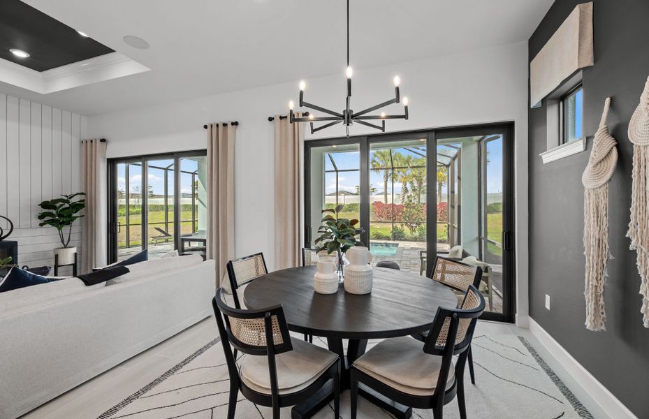 Representative furnished interior of a home built from the Prosperity by DiVosta in BeachWalk by Manasota Key, Englewood (Image 17).