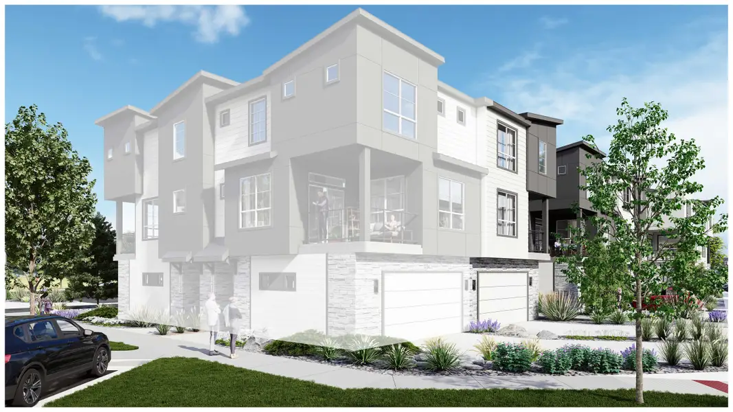 Representative exterior photo of a completed home built from the Emmet by Lokal Homes in The Commons at Victory Ridge, Colorado Springs, CO (Image 2).