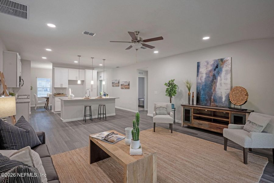 Furnished interior view inside a new home in , Jacksonville (Image 11).