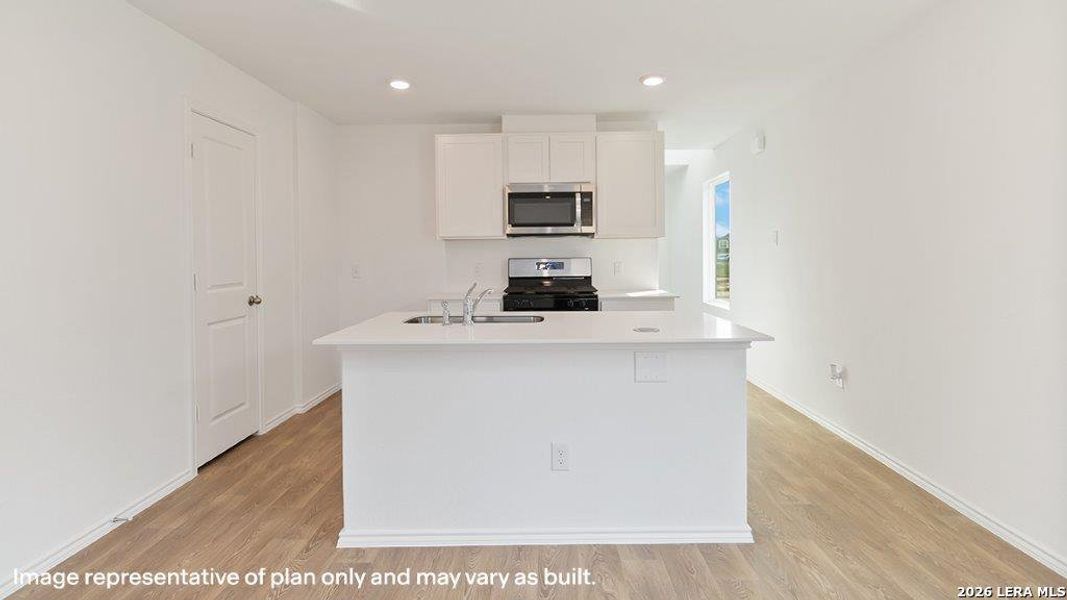 Furnished interior view inside a new home in Hickory Ridge, Elmendorf (Image 9).