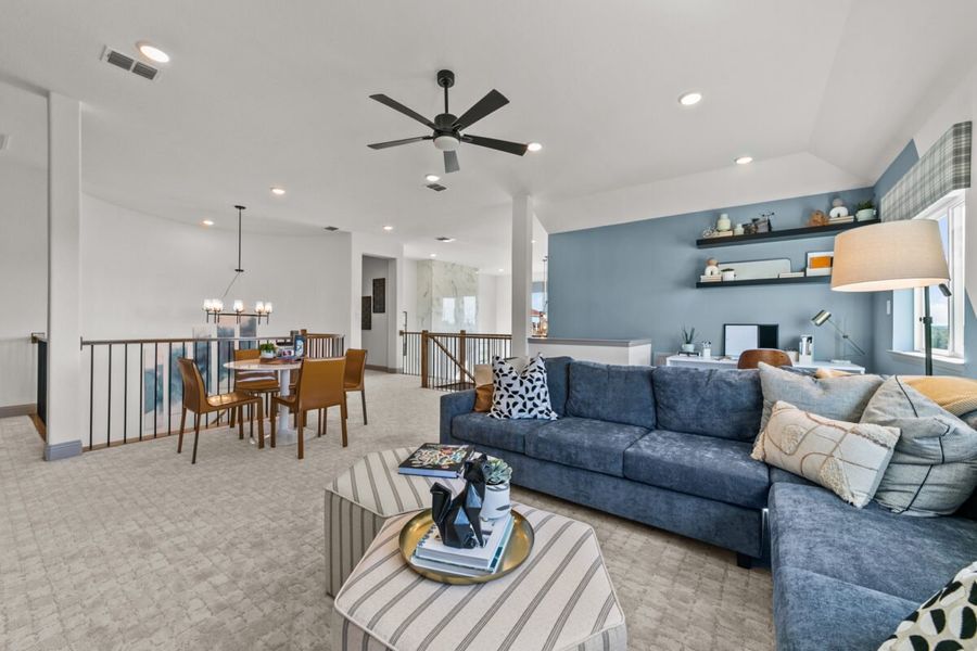 Representative furnished interior of a home built from the Diana by Landon Homes in Lexington Frisco, Frisco (Image 42).